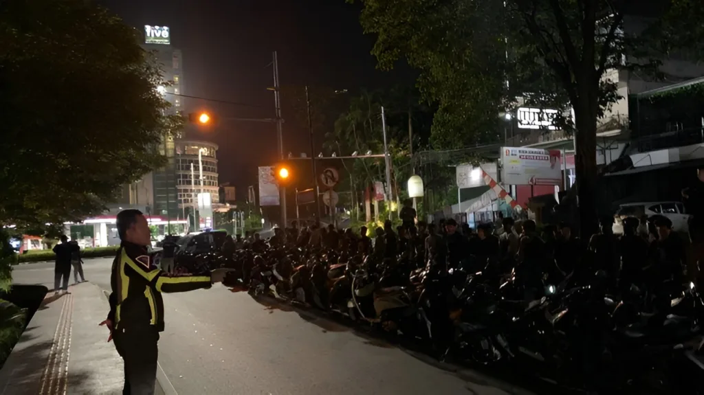 Foto: Salah satu dokumentasi saat pengamanan balap liar di samarinda