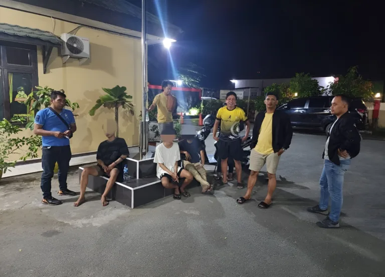 Foto: 3 Orang Terduga Pelaku Penganiayaan di Sekitar Kantor DPRD Kaltim.