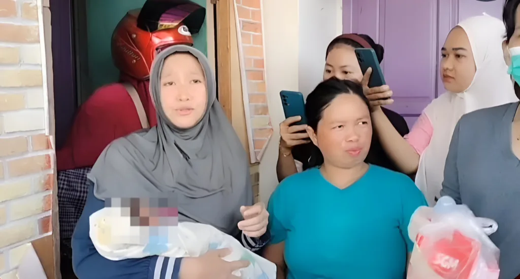 Foto: Penemuan bayi perempuan di semak-semak dekat pohon pisang pada Kamis (22/2/2024).