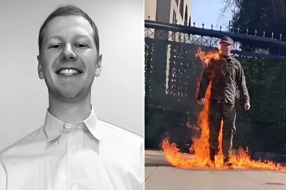 Aaron Bushnell, tentara Angkatan Udara AS yang bakar diri di luar Kedubes Israel di Washington DC untuk membela Palestina, dinyatakan tewas. (Istimewa)