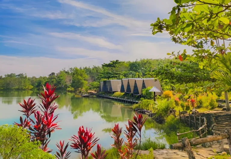 Foto: Danau Kumbara di Desa Kota Bangun III di Kecamatan Kota Bangun Darat, Kutai Kartanegara menyajikan keindahan alam sebagai destinasi wisata bagi wisatawan.