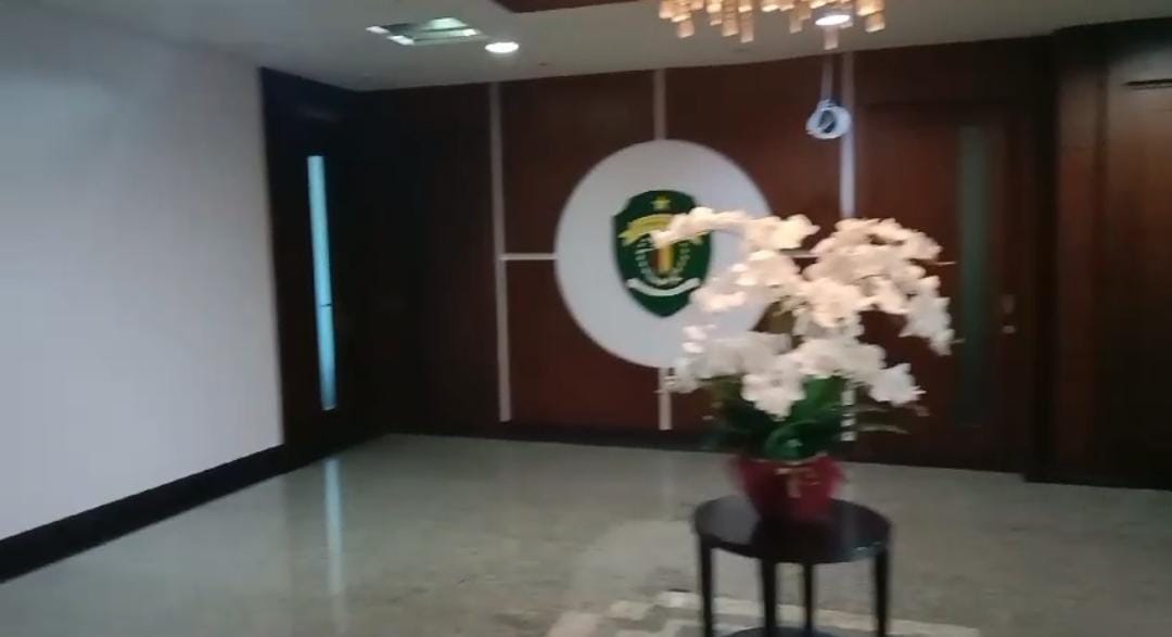Suasana Ruang Kerja Sekdaprov Sri Wahyuni, di Lantai 2 Kantor Gubernur Kaltim jalan Gajah Mada, Samarinda.