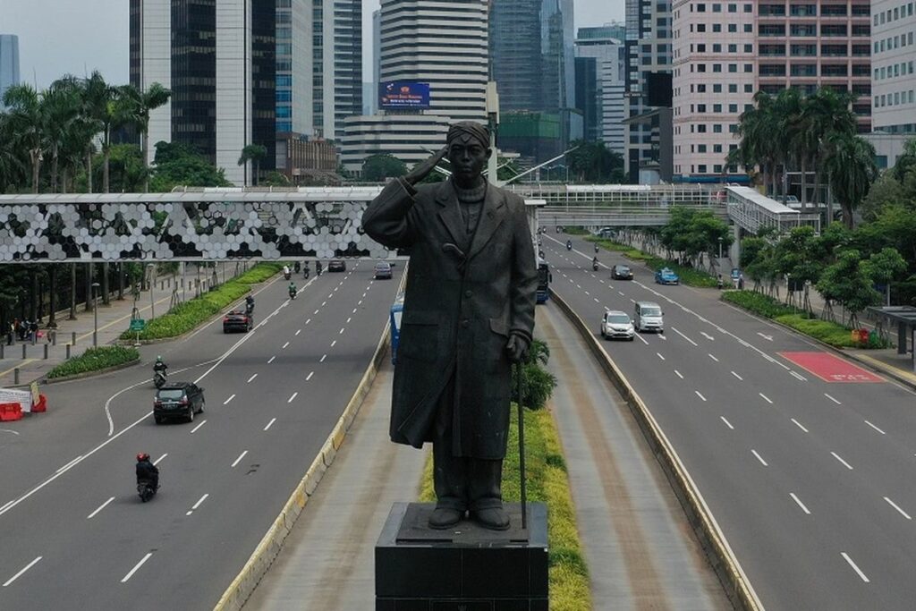 Foto: Jalan Jenderal Sudirman, Jakarta Pusat.