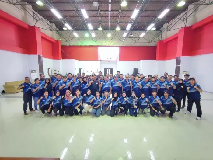 Foto Bersama: Momen penutupan pelatihan pelatih fisik di Kukar yang resmi berakhir pada 9 Januari.